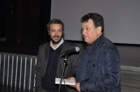 Rodrigo Diaz con il giornalista Goffredo De Pascale, curatore del libro "Mal d'America"